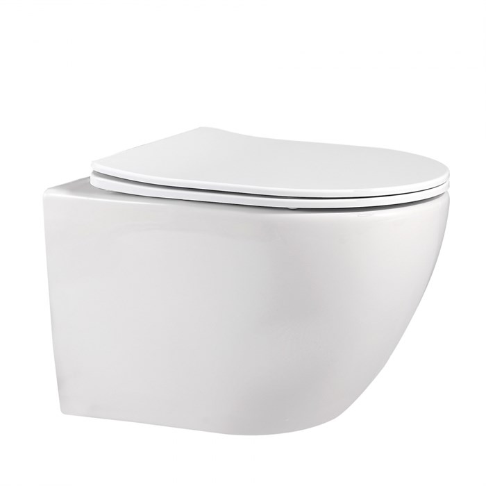 Унитаз ABBER Bequem AC1100 подвесной белый, безободковый AC1100