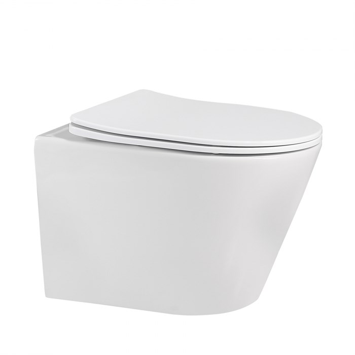 Унитаз ABBER Bequem AC1102 подвесной белый, безободковый AC1102