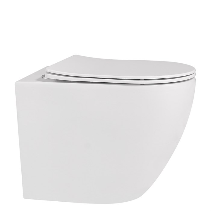 Унитаз ABBER Bequem AC1111 приставной белый, безободковый AC1111