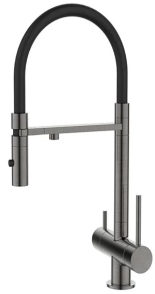 Смеситель для кухонной мойки DQ с фильтром графит (DA1462506Grey) DA1462506Grey