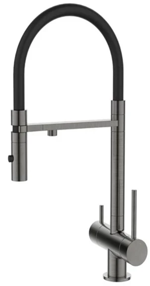 Смеситель для кухонной мойки DQ с фильтром графит (DA1462506Grey) DA1462506Grey