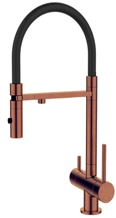 Смеситель для кухонной мойки DQ с фильтром розовое золото (DA1462502Rose) DA1462502Rose