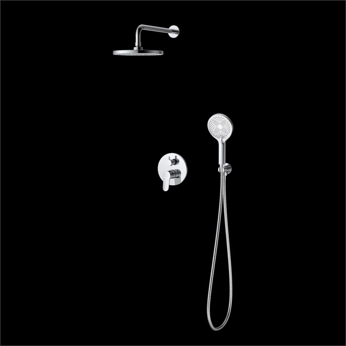 Душевая система для ванны и душа DQ Leipzig встраиваемая хром (DA1765701) DA1765701