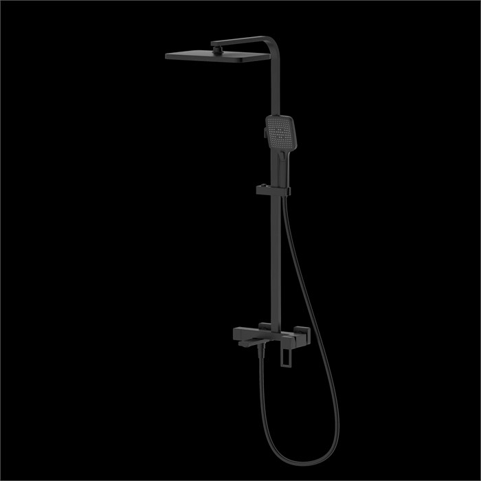 Душевая система со смесителем DQ Dortmund черный (DA1713705) DA1713705