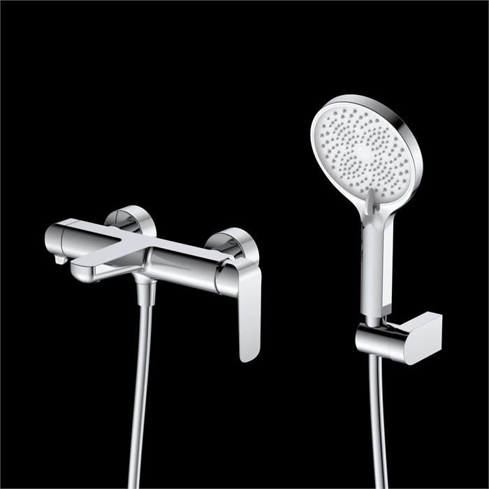 Смеситель для ванны с душем DQ D?sseldorf короткий излив хром (DA1723201) DA1723201