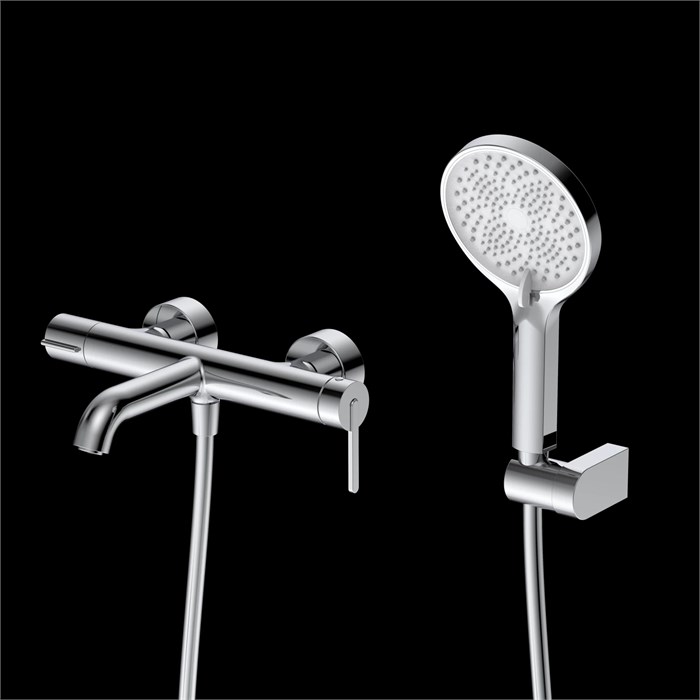 Смеситель для ванны с душем DQ K?ln короткий излив хром (DA1753201) DA1753201