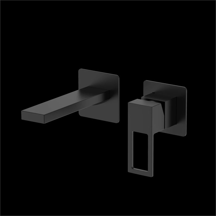 Смеситель для раковины DQ Dortmund встраиваемый настенный черный (DA1714405) DA1714405