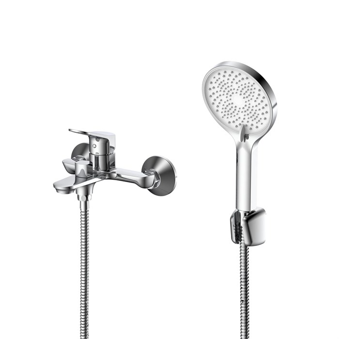 Смеситель для ванны с душем DQ Leipzig короткий излив хром (DA1763201) DA1763201