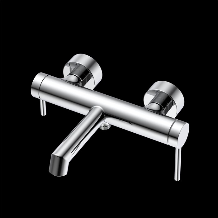 Смеситель для ванны с душем DQ Stuttgart короткий излив хром (DA1773201) DA1773201