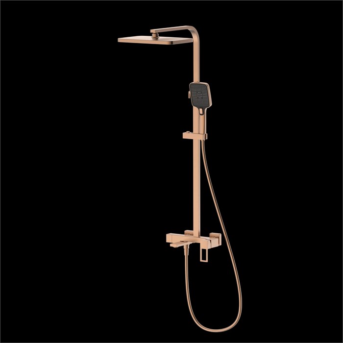 Душевая система со смесителем DQ Dortmund браш.роз.золото (DA1713733) DA1713733