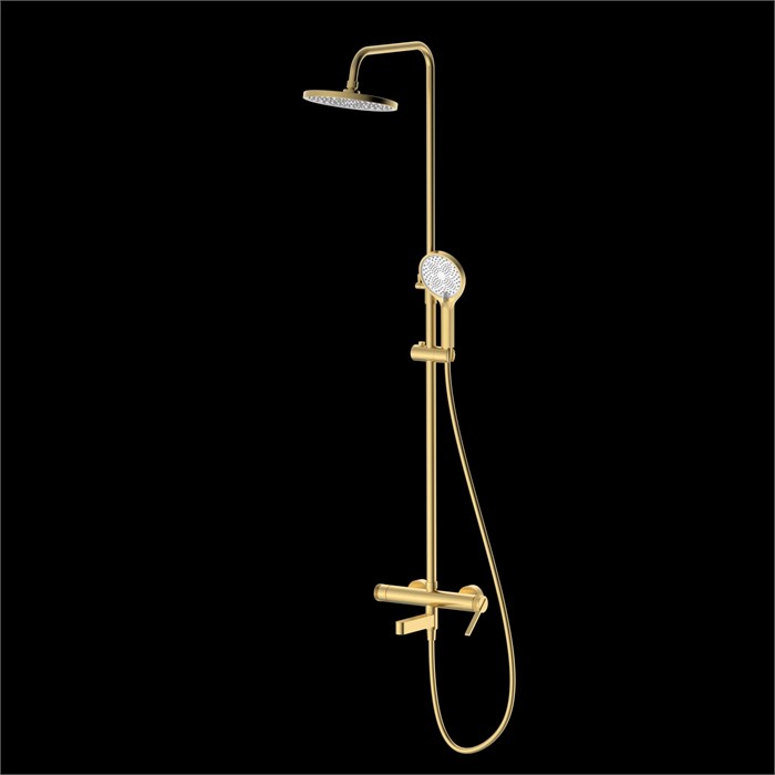 Душевая система со смесителем DQ Bonn мат.золото (DA1703707) DA1703707