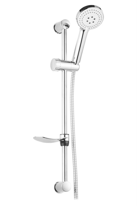 Душевой набор AZARIO ESTA: душевая лейка, шланг, штанга, мыльница (AZ-15752010) AZ-15752010