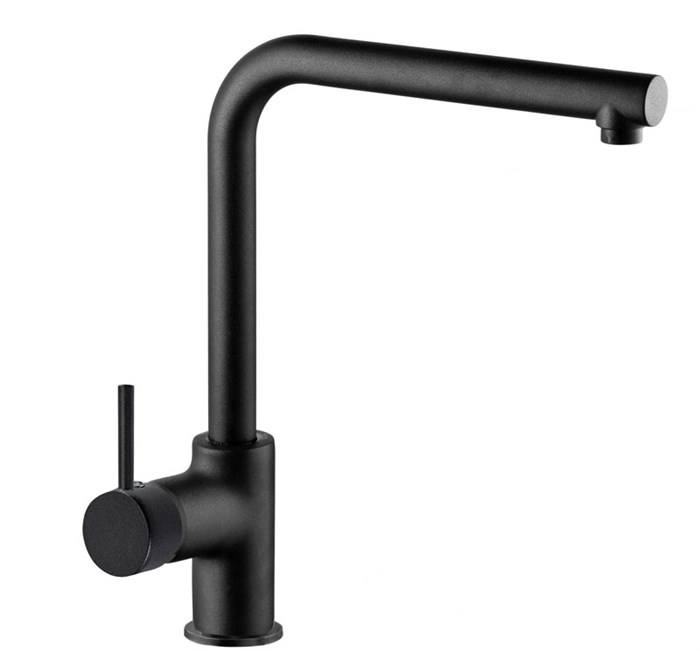 Смеситель для кухни AZARIO EVANS поворотный излив, керамический картридж, черный матовый (AZ-152944324) AZ-152944324