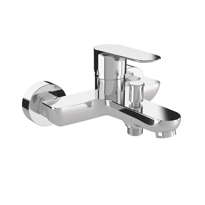 Смеситель для ванны с коротким изливом AZARIO LEYA, хром (AZ-15920501) AZ-15920501