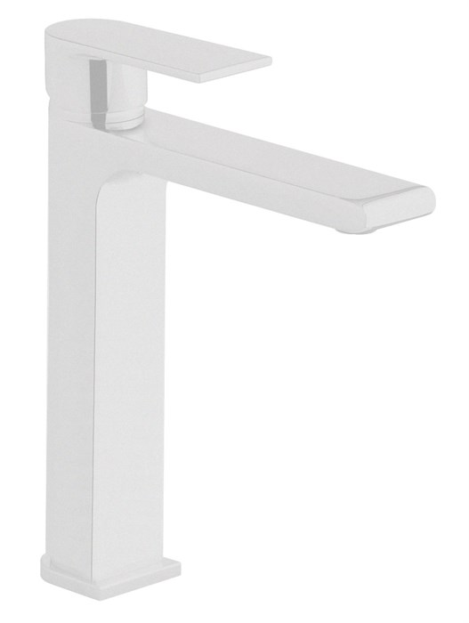 Смеситель для раковины - чаши Azario DELANO высокий, белый матовый (AZ-158445526) AZ-158445526