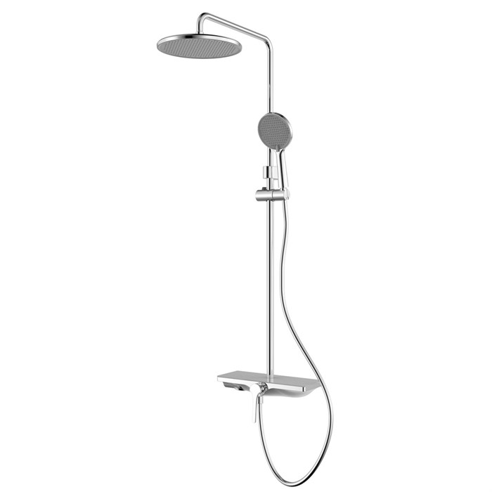 Душевая система Azario Ginkgo с верхним и ручным душем, керамический картридж, хром (AZ-VPW238V95-1DJ1K22-ZH3A55) AZ-VPW238V95-1DJ1K22-ZH3A55