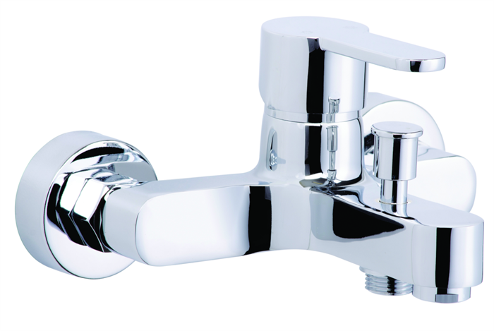 Смеситель для ванны с коротким изливом AZARIO TEVIS, хром (AZ-15490501) AZ-15490501