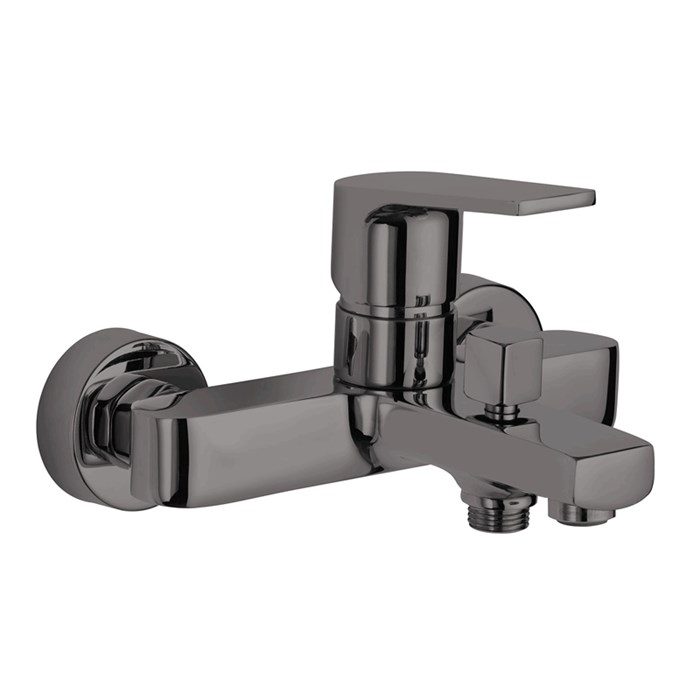 Смеситель для ванны AZARIO TREYA с коротким изливом, графит (AZ-156805037) AZ-156805037