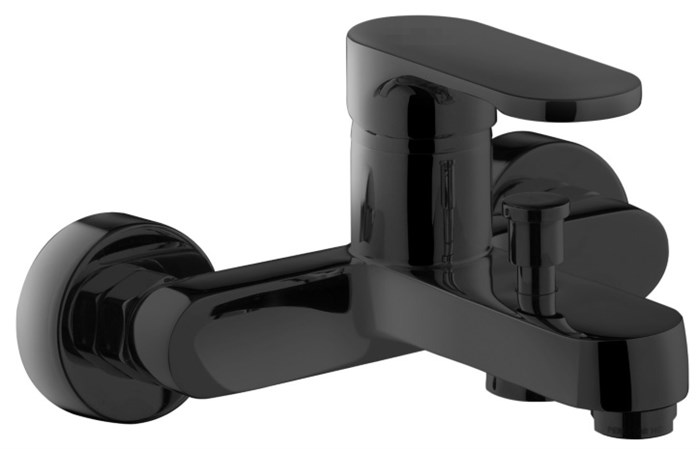 Смеситель для ванны AZARIO VIANO с коротким изливом, черный матовый (AZ-158305024) AZ-158305024