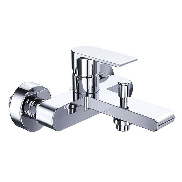 Смеситель для ванны AZARIO DELANO короткий излив, хром (AZ-15840511) AZ-15840511