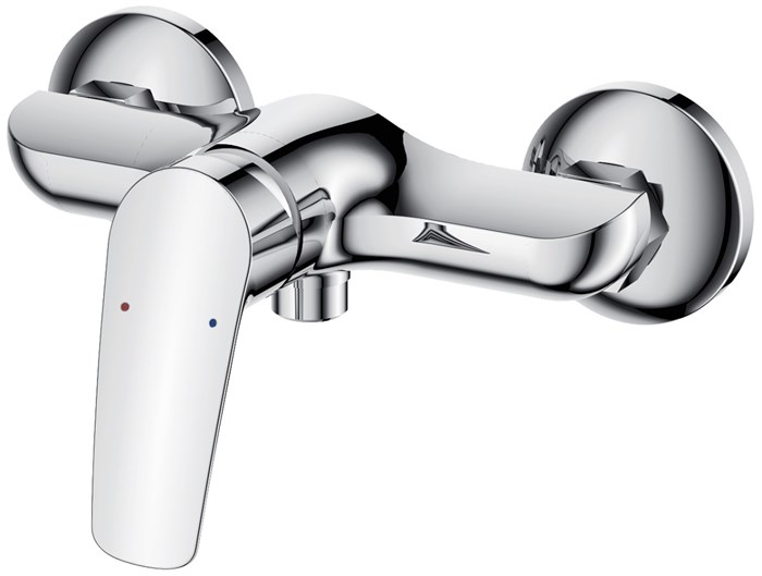 Смеситель для душа AZARIO EVORA керамический картридж, хром (AZ-WKE33361C-E) AZ-WKE33361C-E