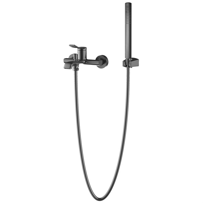 Смеситель для ванны и душа Azario ABILITY с ручным душем, керамический картридж, графит (AZ-VRY238331AJ) AZ-VRY238331AJ