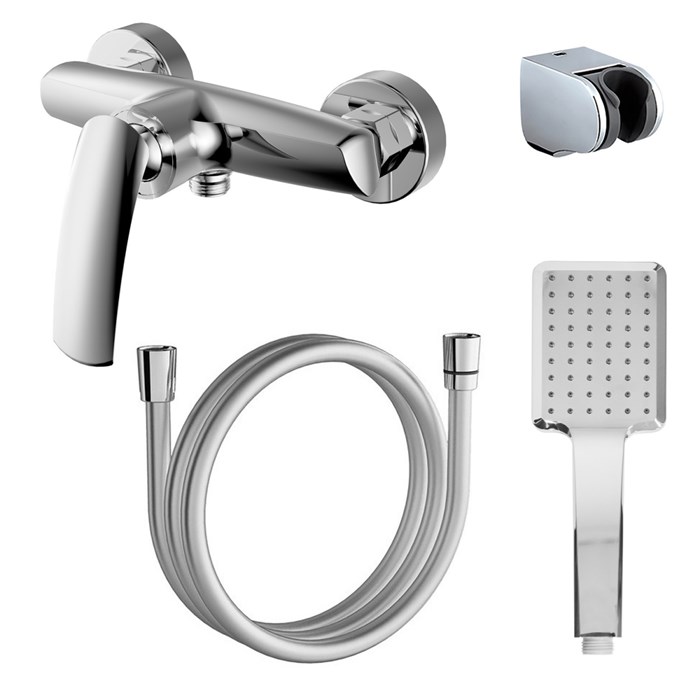 Смеситель для душа Azario REULEAUX с ручным душем, керамический картридж, хром (AZ-VWF338296C) AZ-VWF338296C