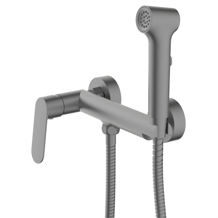 Alanti Гигиенический душ со смесителем, серый графит AZ-K2532GR