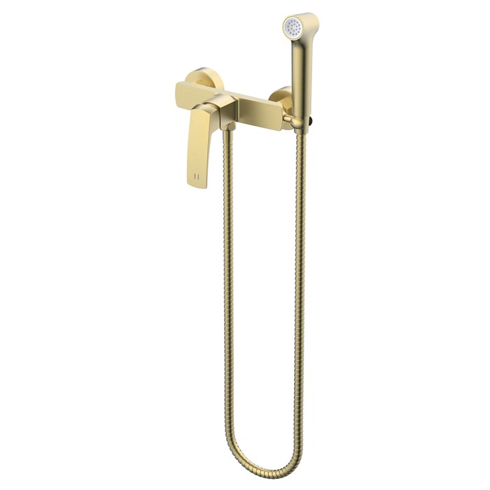 Гигиенический душ Azario Conda со смесителем, керамический картридж, шланг 150 см, золото матовое (AZ-K2511MG) AZ-K2511MG