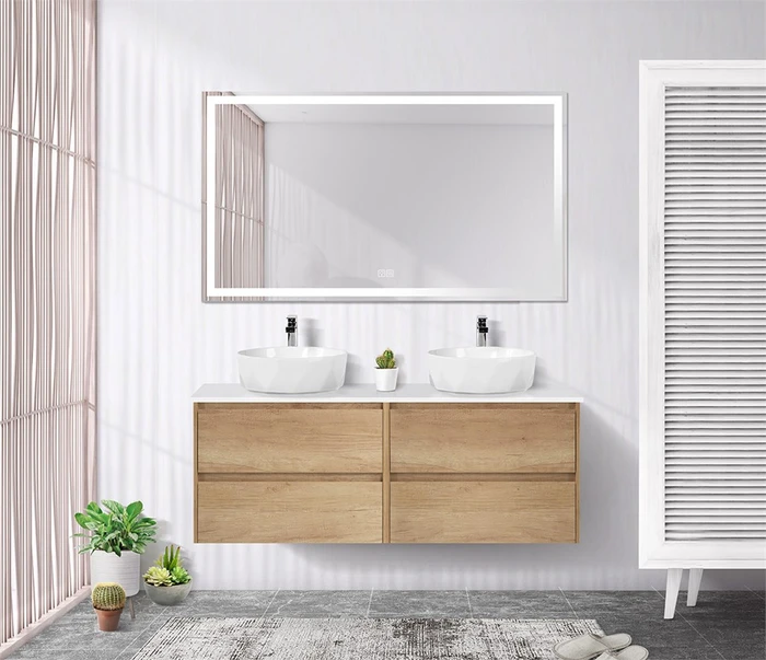 Тумба со столешницей EK-140-2-BL подвесная BelBagno KRAFT 140 Rovere Nebrasca Nature 200314