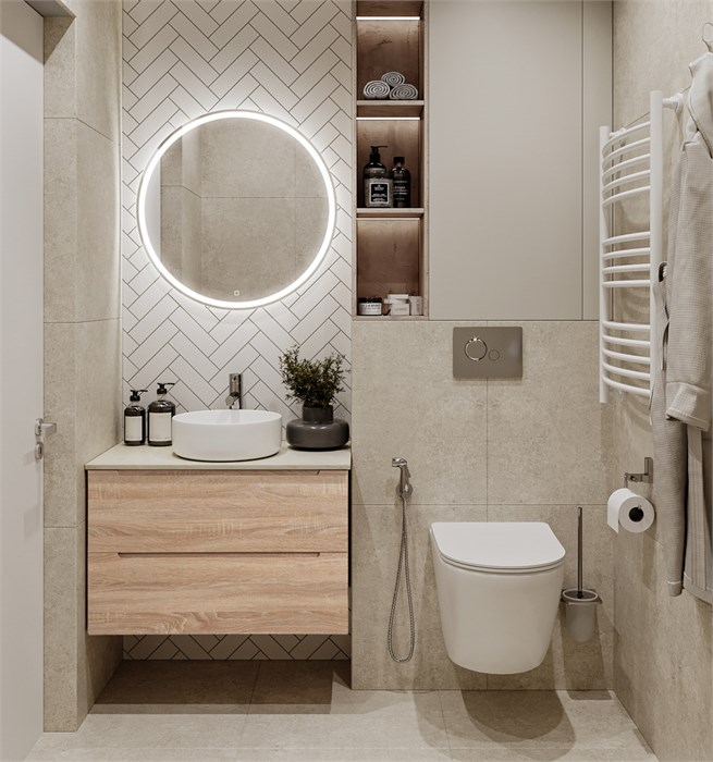 Тумба со столешницей подвесная BelBagno ETNA 80 Rovere Bianco 195254