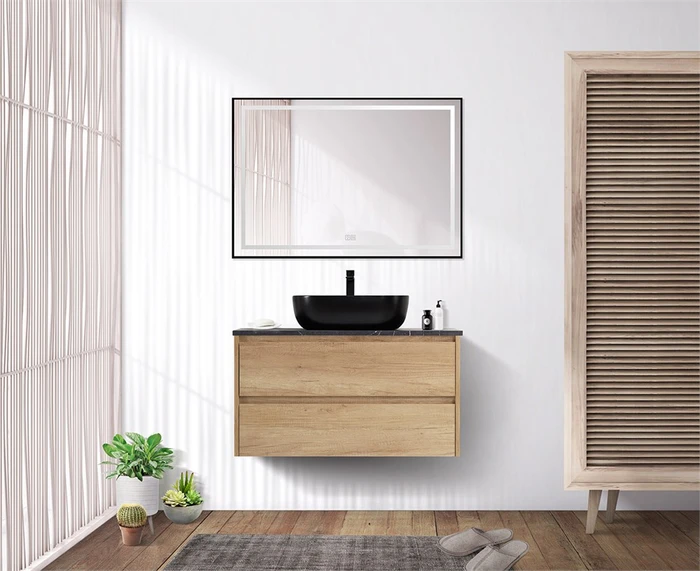 Тумба со столешницей и накладной раковиной подвесная BelBagno KRAFT 80 Rovere Nebrasca Nature 194864