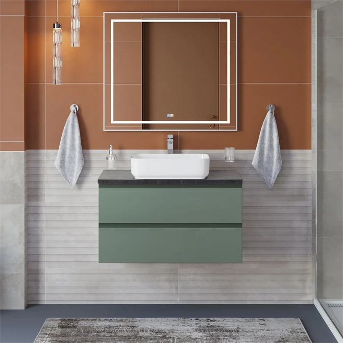 Тумба со столешницей подвесная BelBagno KRAFT 90 Еловый Матовый, столешница KEP-90-MNO 204849