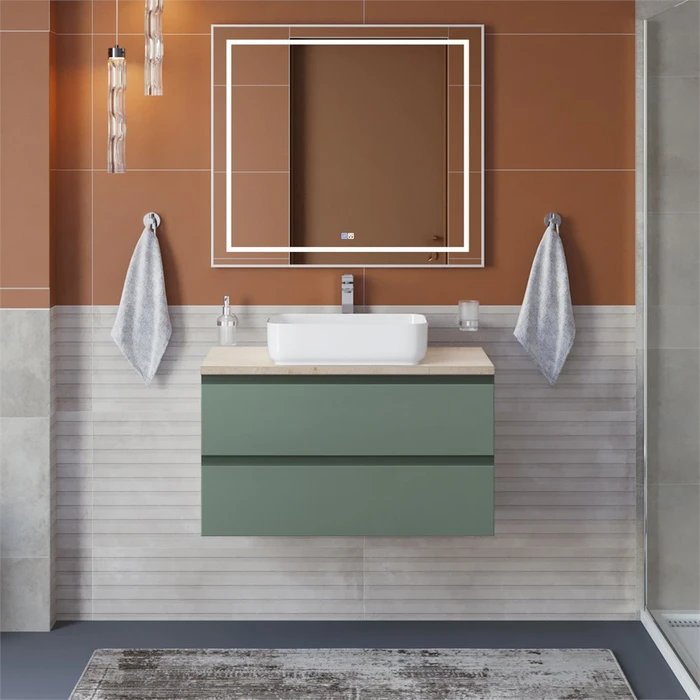 Тумба со столешницей подвесная BelBagno KRAFT 90 Еловый Матовый, столешница KEP-90-MCO 204847
