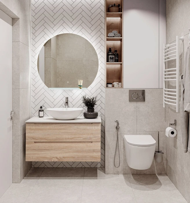Тумба со столешницей подвесная BelBagno ETNA 100 Rovere Bianco 195253
