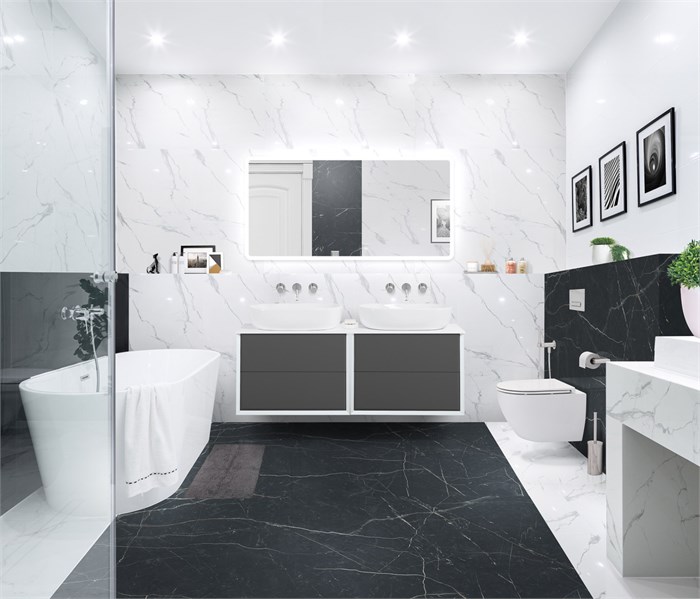 Тумба со столешницей подвесная CEZARES BELLAGIO 140 Grigio nuvola 190591