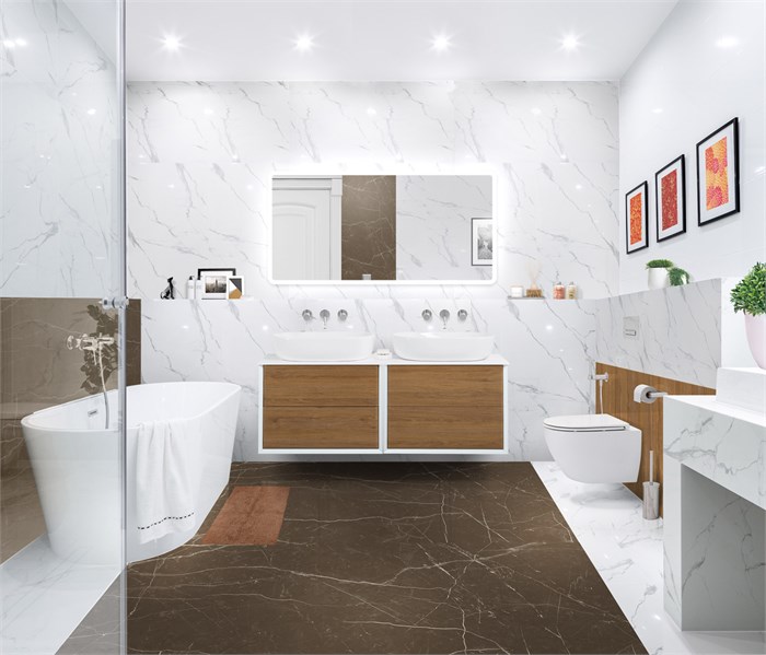 Тумба со столешницей подвесная CEZARES BELLAGIO 140 Rovere Tabacco 190520