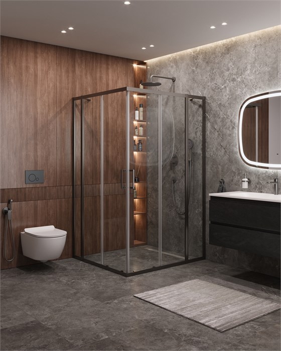 Душевой уголок CEZARES MOLVENO-AH-22-120/110-C-GM-IV MOLVENO-AH-22-120/110-C-GM-IV