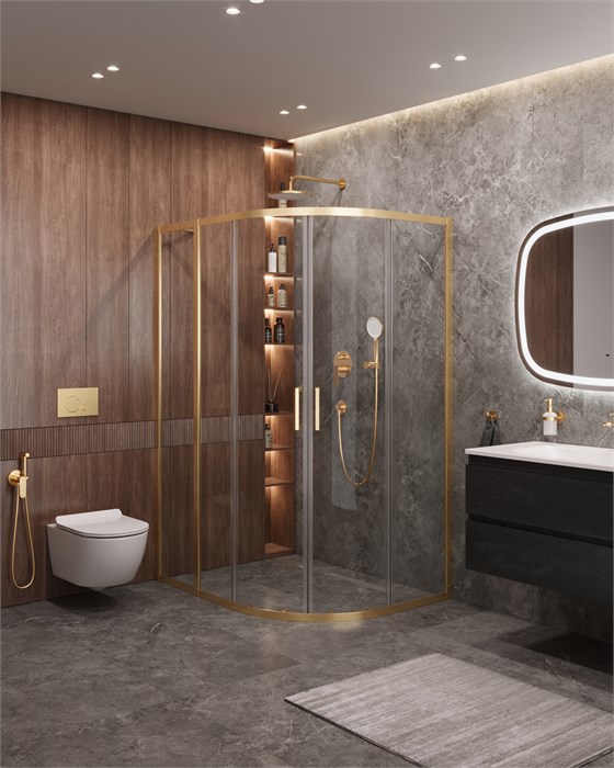 Душевой уголок CEZARES MOLVENO-RH-2-130/100-C-BORO-IV MOLVENO-RH-2-130/100-C-BORO-IV