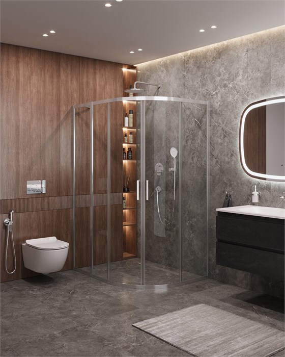 Душевой уголок CEZARES MOLVENO-RH-2-120/100-C-Cr-IV MOLVENO-RH-2-120/100-C-Cr-IV