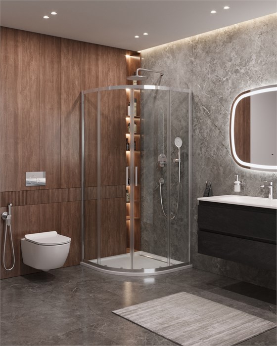 Душевой уголок CEZARES MOLVENO-R-2-80-C-Cr-IV MOLVENO-R-2-80-C-Cr-IV