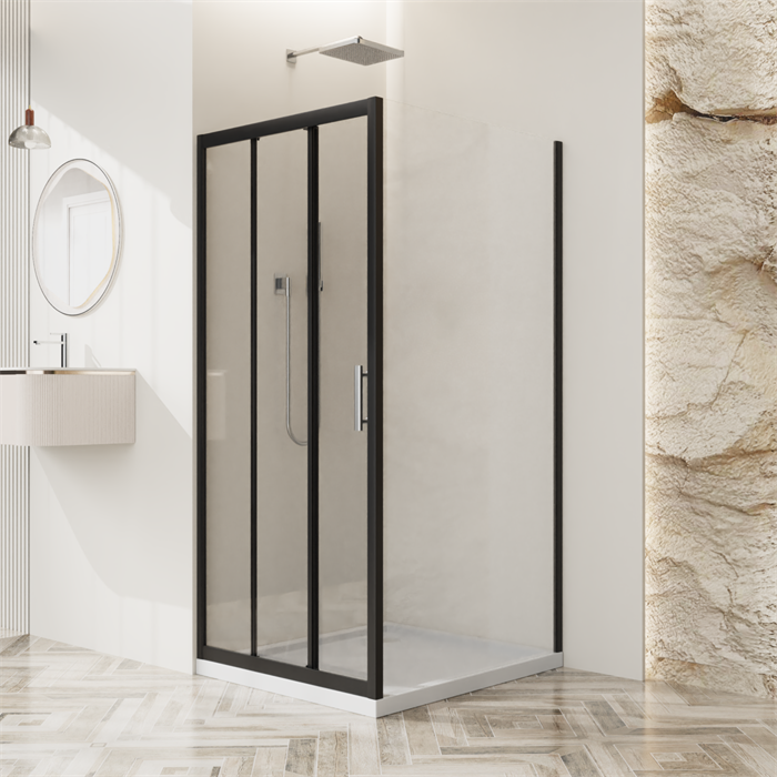 Душевой уголок BelBagno UNO-195-AHF-31-120/100-C-NERO UNO-195-AHF-31-120/100-C-NERO