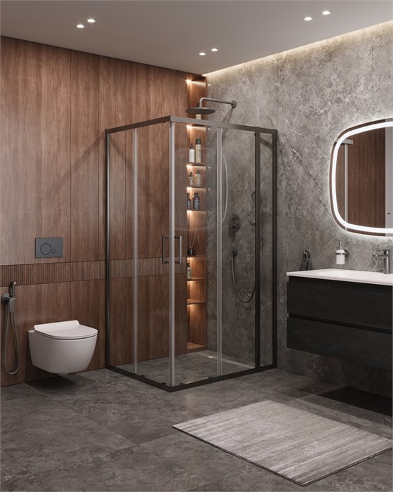 Душевой уголок CEZARES MOLVENO-AH-21-100+20-C-GM-IV MOLVENO-AH-21-100+20-C-GM-IV