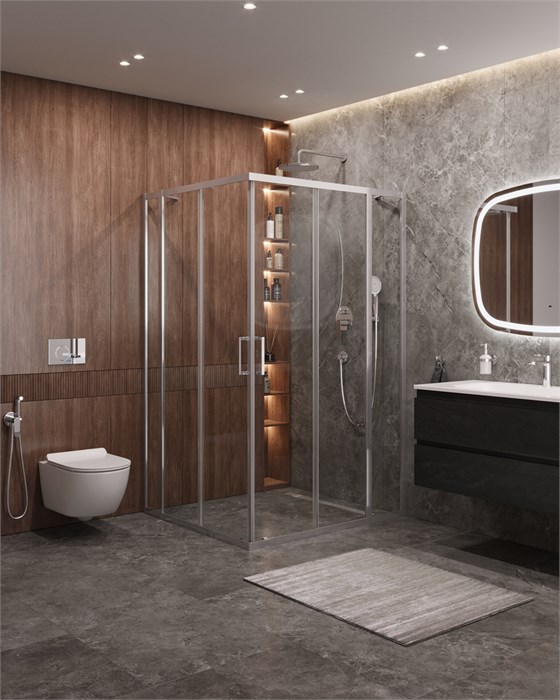 Душевой уголок CEZARES MOLVENO-AH-22-120/110-C-Cr-IV MOLVENO-AH-22-120/110-C-Cr-IV