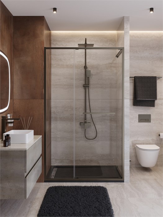 Душевая дверь CEZARES LUX-B-FS-11-120-C-GM LUX-B-FS-11-120-C-GM