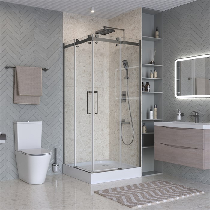 Душевой уголок BelBagno MARINO-2-A-2-90-C-GM MARINO-2-A-2-90-C-GM
