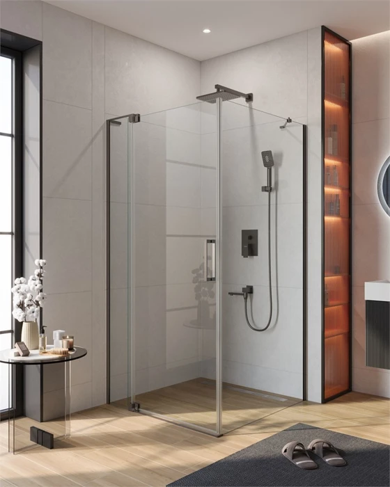 SLIDER-AH-1-100-100/110-C-GM Душевой уголок SLIDER-AH-1-100-100/110-C-GM