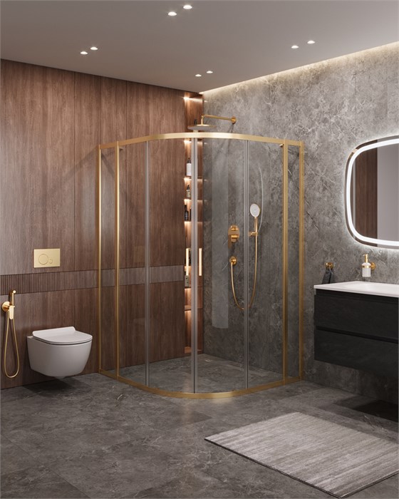 Душевой уголок CEZARES MOLVENO-RH-22-120/110-C-BORO-IV MOLVENO-RH-22-120/110-C-BORO-IV