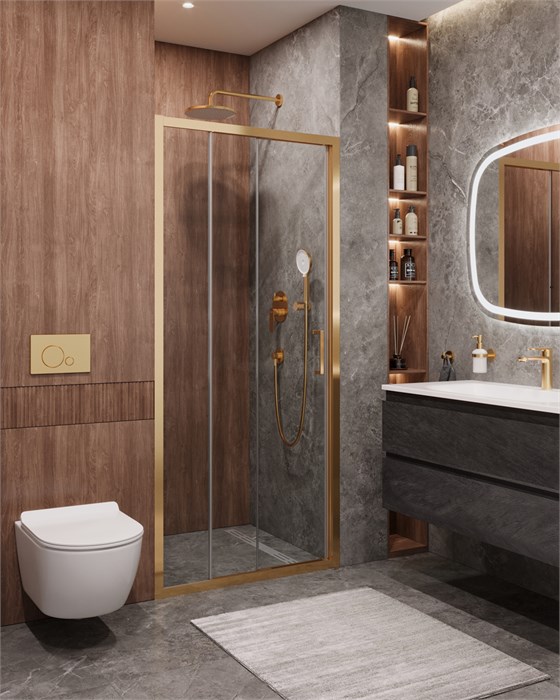 Душевая дверь CEZARES MOLVENO-BF-3-90-C-BORO-IV MOLVENO-BF-3-90-C-BORO-IV