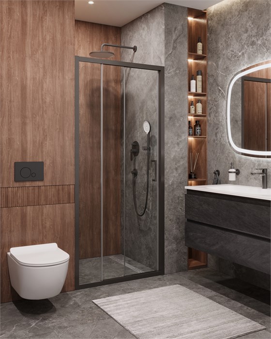 Душевая дверь CEZARES MOLVENO-BF-3-100-C-GM-IV MOLVENO-BF-3-100-C-GM-IV